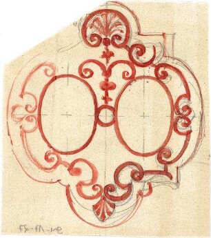 Gmelin, Leopold; Sammlung Gmelin: Handzeichnungen - Folio 8 - Ätzung (Ansicht)