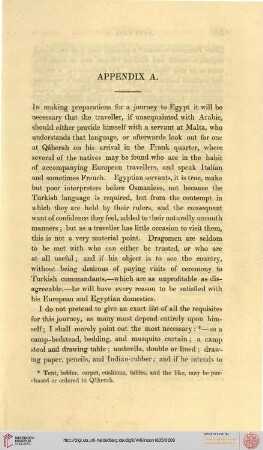 Appendix A: Things required for travelling in Egypt