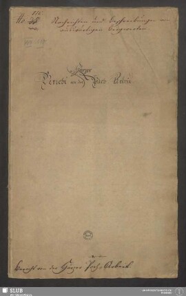 Bericht von der Härzer Poch-Arbeit - XVII 110 4.