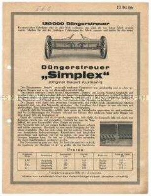 Düngerstreuer "Simplex"