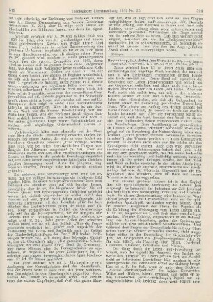 514-515 [Rezension] Meyenberg, A., Leben Jesu-Werk. III. Bd
