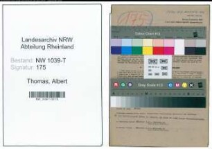 Entnazifizierung Albert Thomas , geb. 06.07.1901 (Angestellter)