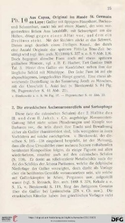 2. Die etruskischen Aschenurnenreliefs und Sarkophage