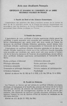 Avis aux étudiants français