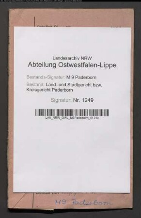 Erblasser: Arnoldi, Charlotte, geb. Stiehe; Ehepartner: Arnoldi, Georg: