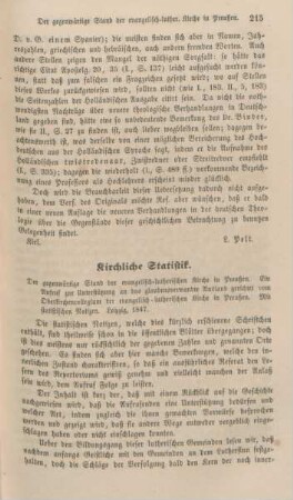 215-231 Kirchliche Statistik