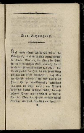 Der Schutzgeist.