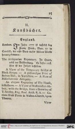 II. Kunstbücher