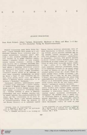 41: [Rezension von: Hans Erich Kubach, Albert Verbeek, Romanische Baukunst am Rhein und Maas]