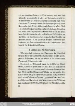 2. Syrien und Mesopotamien