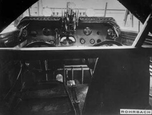 Rohrbach-Flugboot "Ro. III", Führerraum, Instrumentenbrett : Technikgeschichte | Maschinenbau | Verkehrswesen | Luftfahrzeuge | Flugzeuge