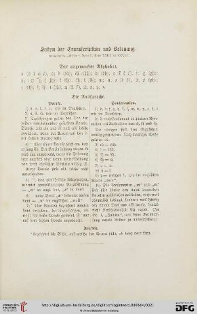 System der Transscription und Betonung