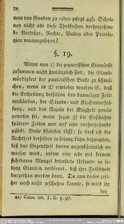 §. 19. [Einige Gründe für die Glaubwürdigkeit besagter Bulle]