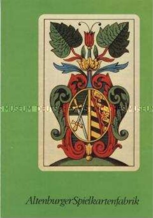 Werbefaltblatt aus der Sammlung Kartenspiele DDR