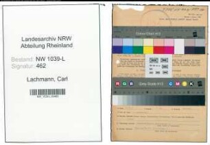 Entnazifizierung Carl Lachmann , geb. 14.07.1887 (Postbeamter)