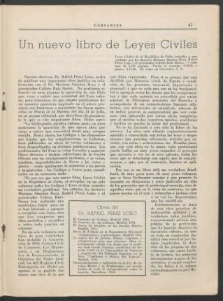 Un nuevo libro de Leyes Civiles