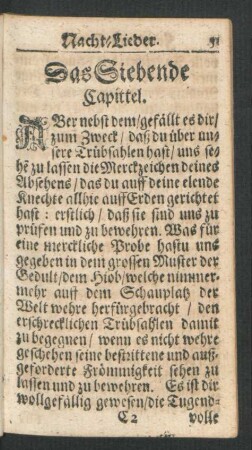 Das Siebende Capittel.
