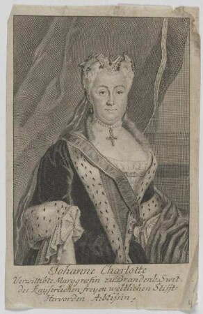 Bildnis der Johanne Charlotte, Markgräfin von Brandenburg-Schwedt