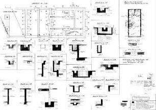 Plüderhausen: Empfangsgebäude Verwaltungsgebäude STA,BW,WD,FU,Decke UG,Übersicht,Details