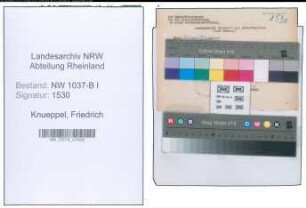 Entnazifizierung Friedrich Knueppel , geb. 28.09.1901 ()