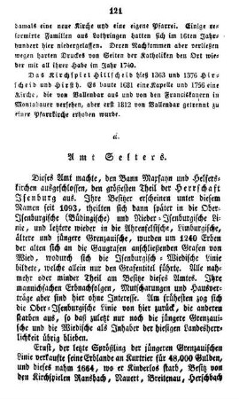 d. Amt Selters.