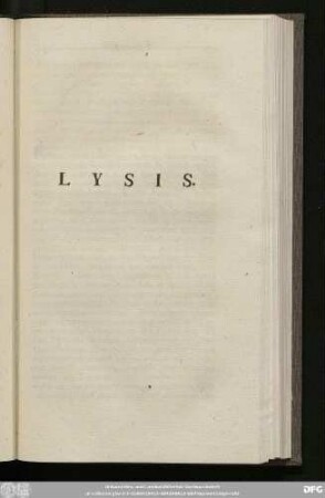 Lysis.
