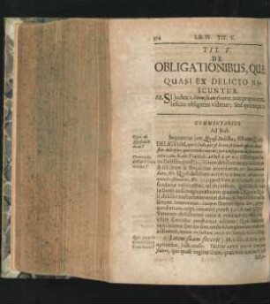 Tit. V. De Obligationibus, Quae Quasi Ex Delicto Nascuntur.