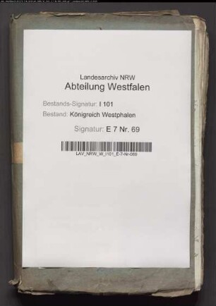 Forstrechnung der Oberförsterei Hardehausen
