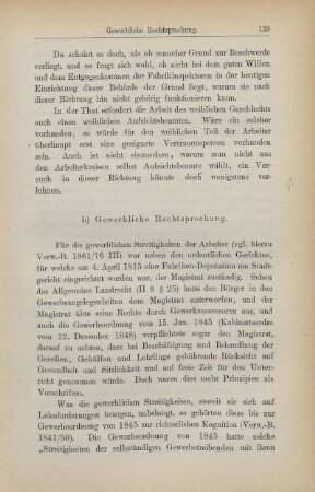 b) Gewerbliche Rechtsprechung