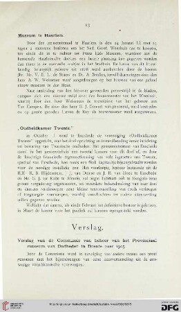 Verslag