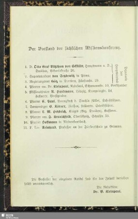 Der Vorstand der sächsischen Missionskonferenz