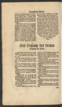Der Gesang der dreien Menner im Fewr.