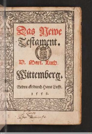Das Newe Testament