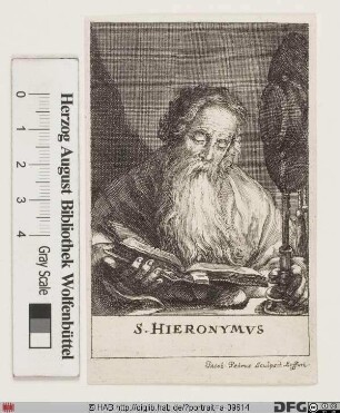 Bildnis hl. Sophronius Eusebius Hieronymus
