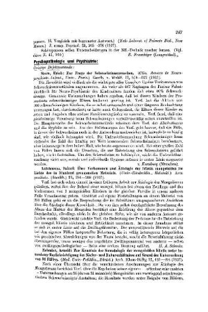 Psychopathologie und Psychiatrie