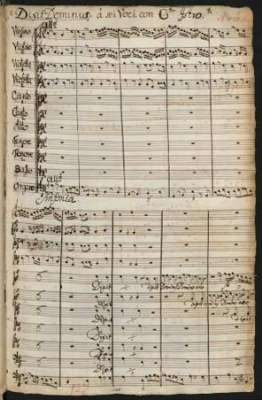 Dixit Dominus; V (6), Coro, strings, bc; A-Dur
