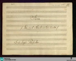 Andromeda. Excerpts - Don Mus.Ms. 1519 : S, orch; RobP 1.40/23