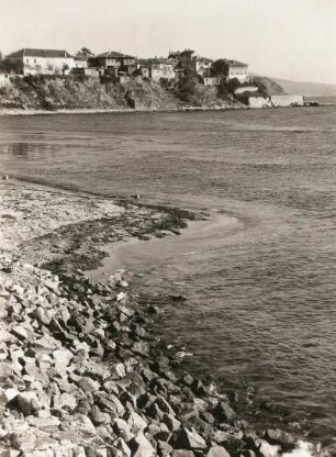 Bulgarien. Nessebar. Ansicht der Halbinsel von der Mole