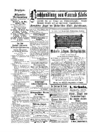 Anzeigen : Beilage zu Nr. 19 der "Pädagogischen Reform"