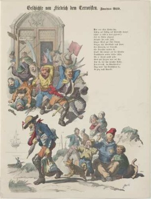 Geschichte von Friedrich dem Terroristen. Zweites Bild.