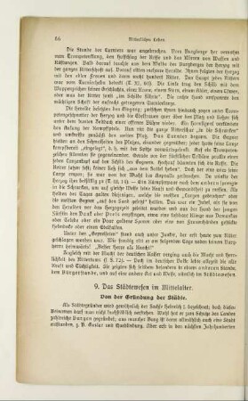 9. Das Städtewesen im Mittelalter