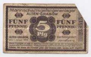 Mannschaftsgefangenlager Alten-Grabow, 5 Pfennig