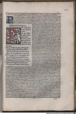Trionfi : mit Kommentar und Widmungsvorrede an Borso d'Este von Bernardo da Siena. [1-2]. [2], Canzoniere