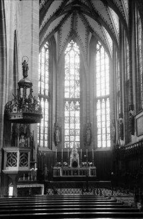 Thann: Inneres des Münsters, St. Theobald, Chor