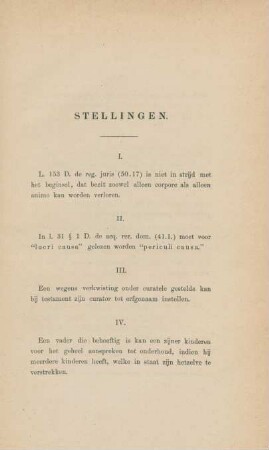 Stellingen