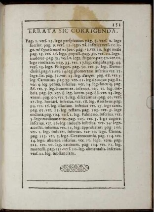 Errata sic Corrigenda