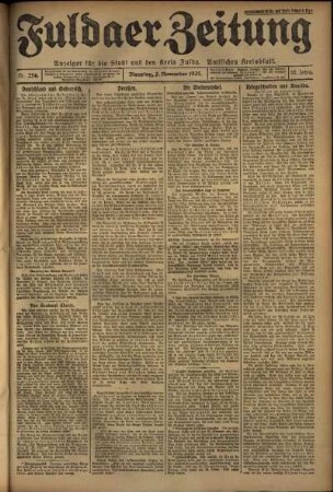 Ausgabe vom Dienstag, den 03. November 1925.