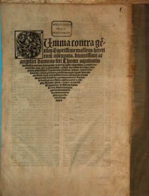 Aurea Summa contra gentiles