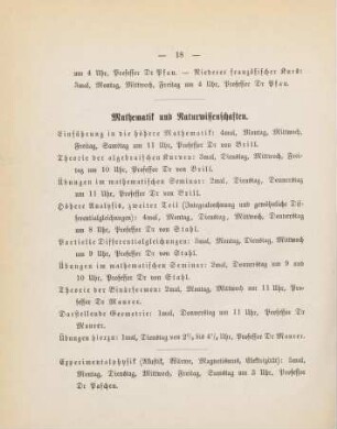 18-22, Mathematik und Naturwissenschaften