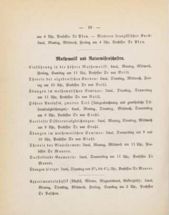 18-22, Mathematik und Naturwissenschaften